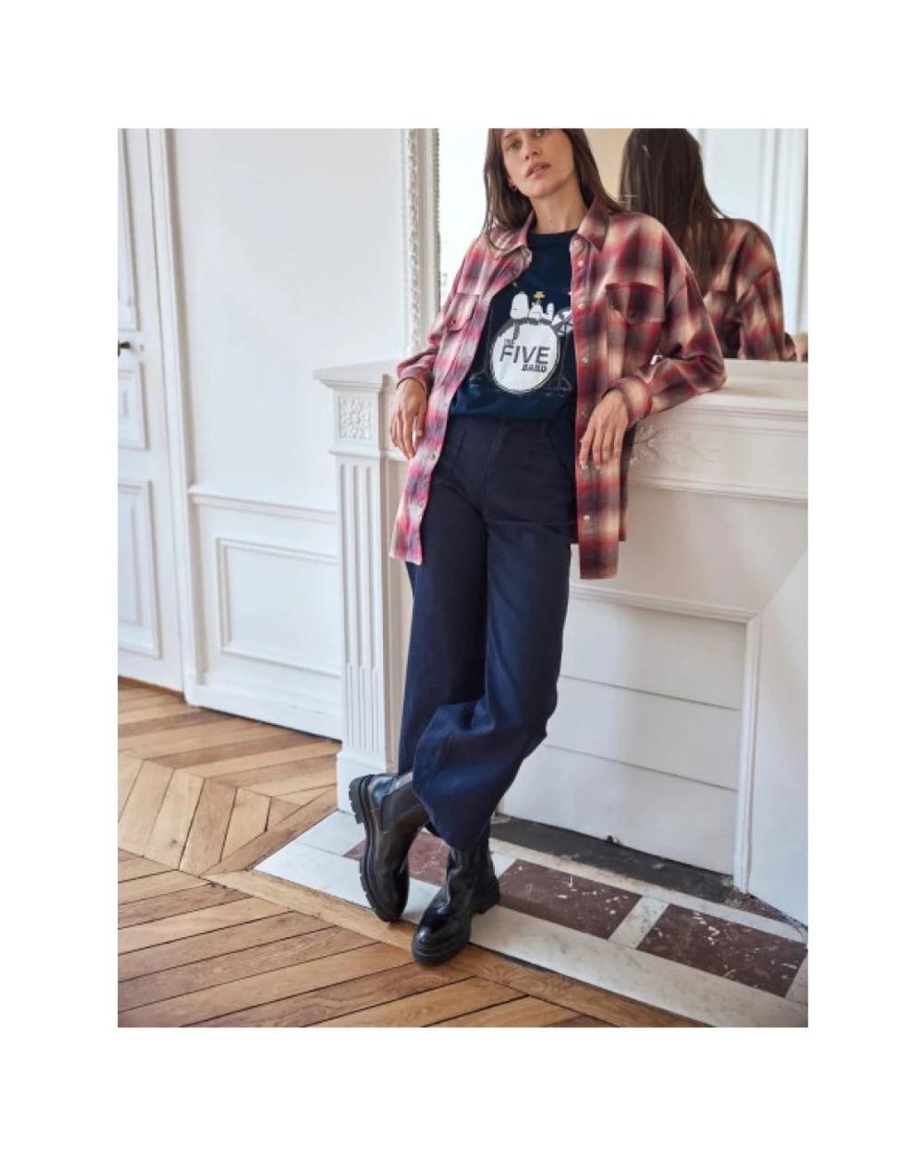 Five Jeans Blue Wide Trousers