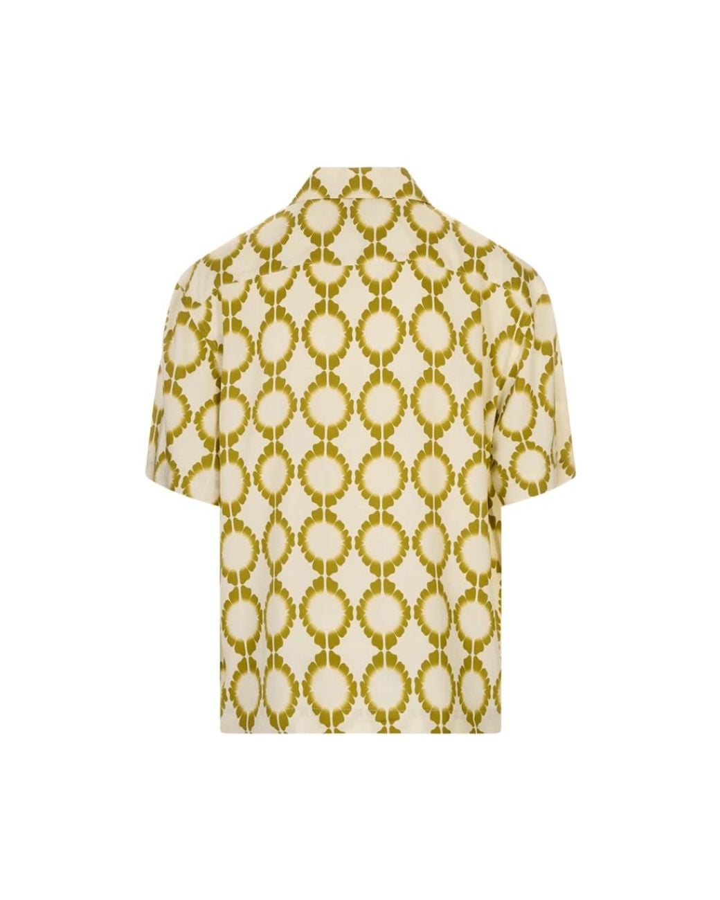 Laneus Yellow Short Sleeve Shirts for men