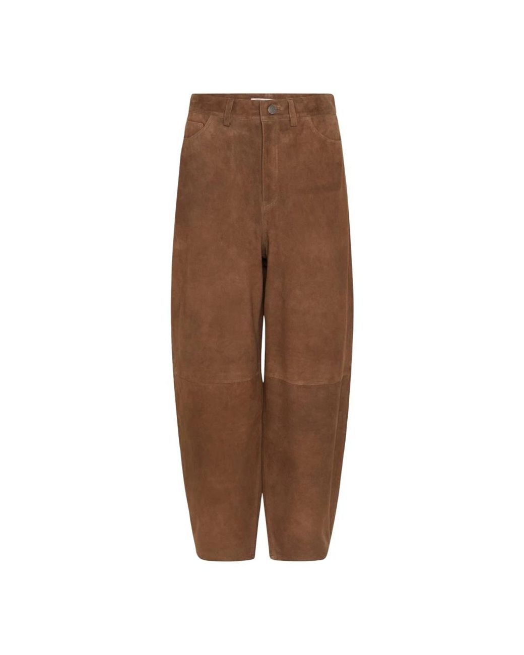Inwear Brown Leather Trousers