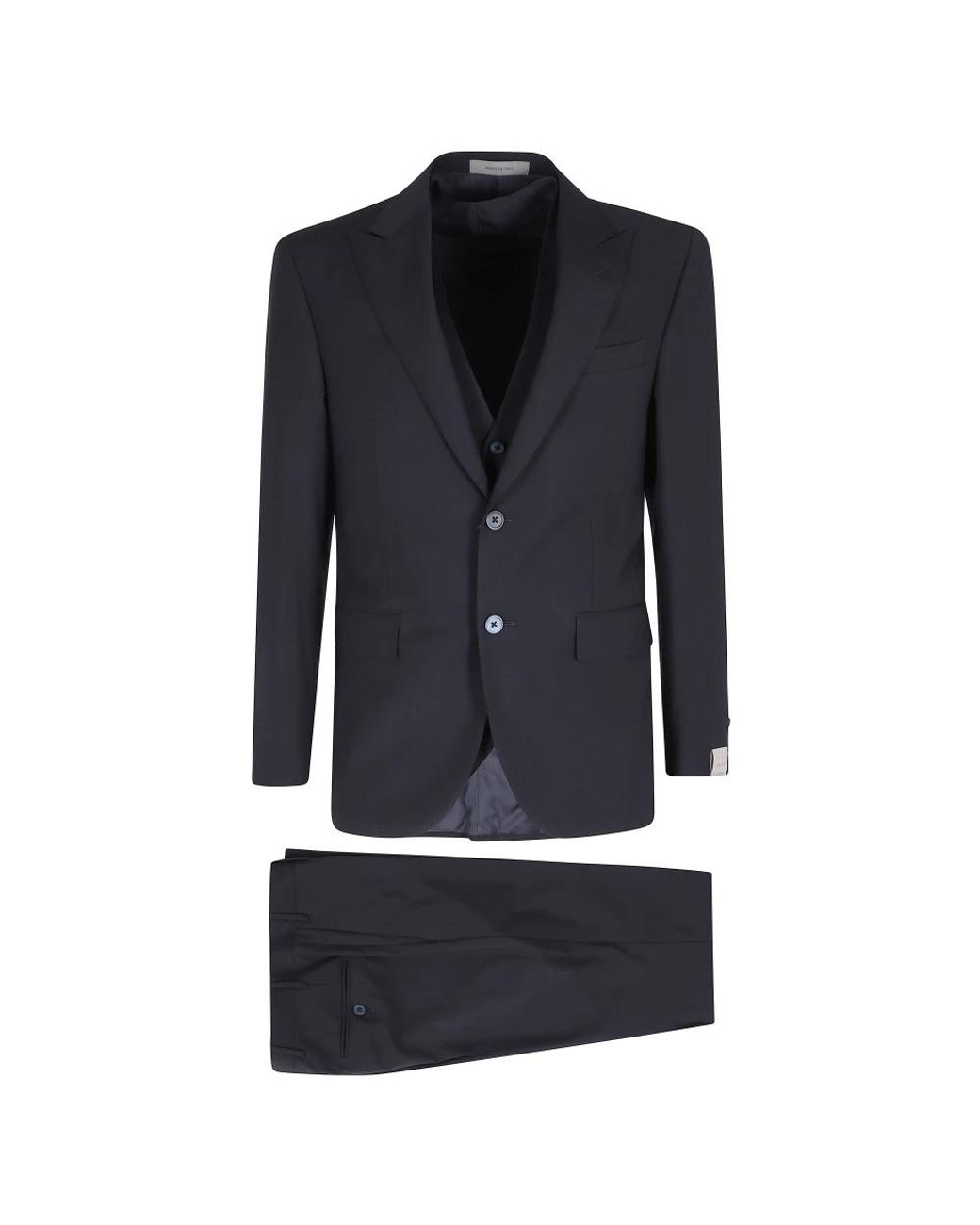 Corneliani Blue Single Breasted Suits for men