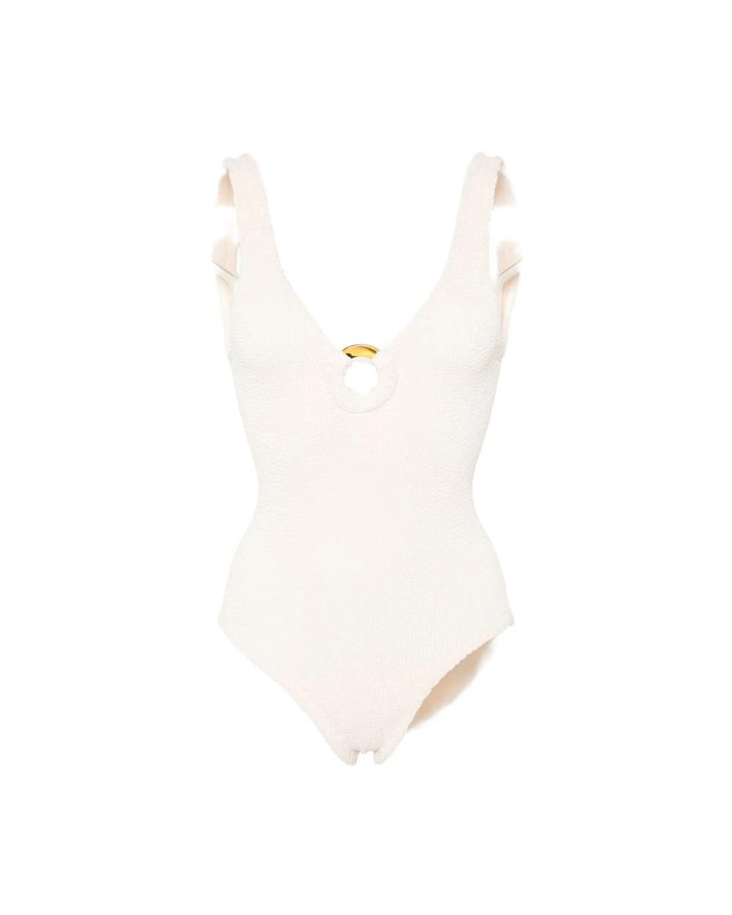 Hunza G White Swimsuits