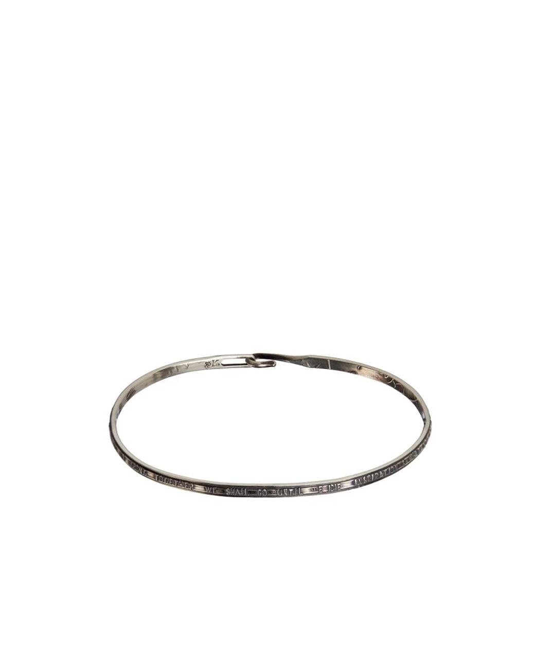 Werkstatt:münchen Metallic Hook Lyrics Armband