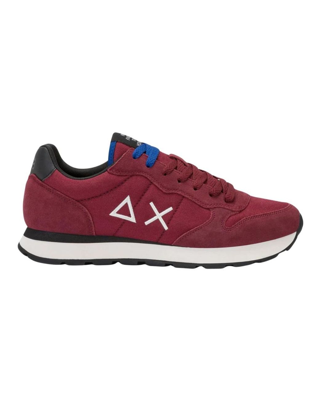 Sun 68 Schoenen ,Rood ,Nylon Tom Solid Sneaker in het Red voor heren