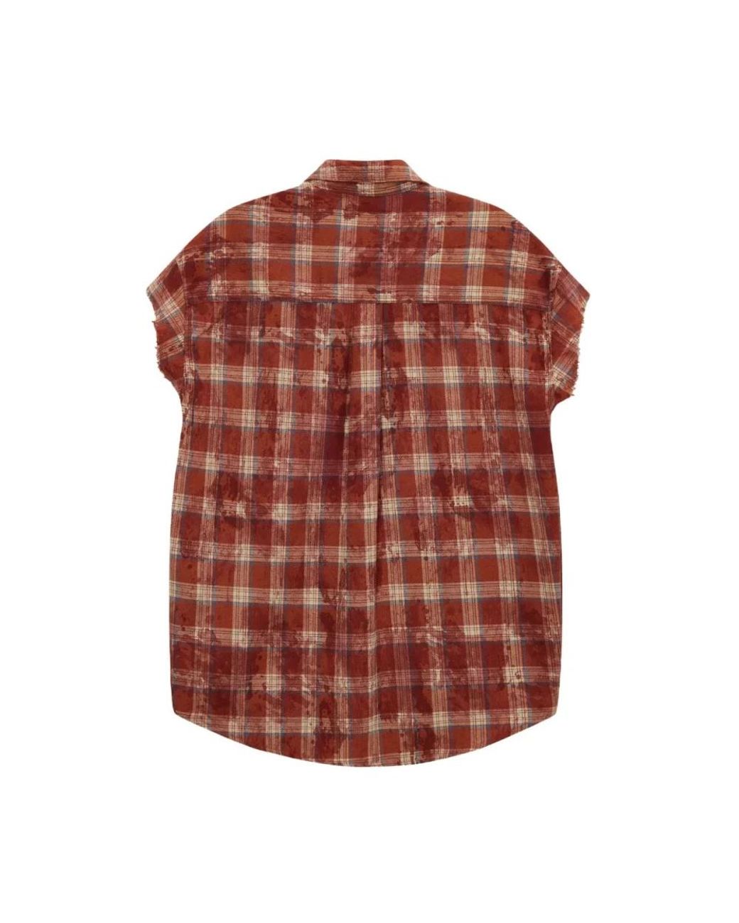 Acupuncture Red Short Sleeve Shirts for men