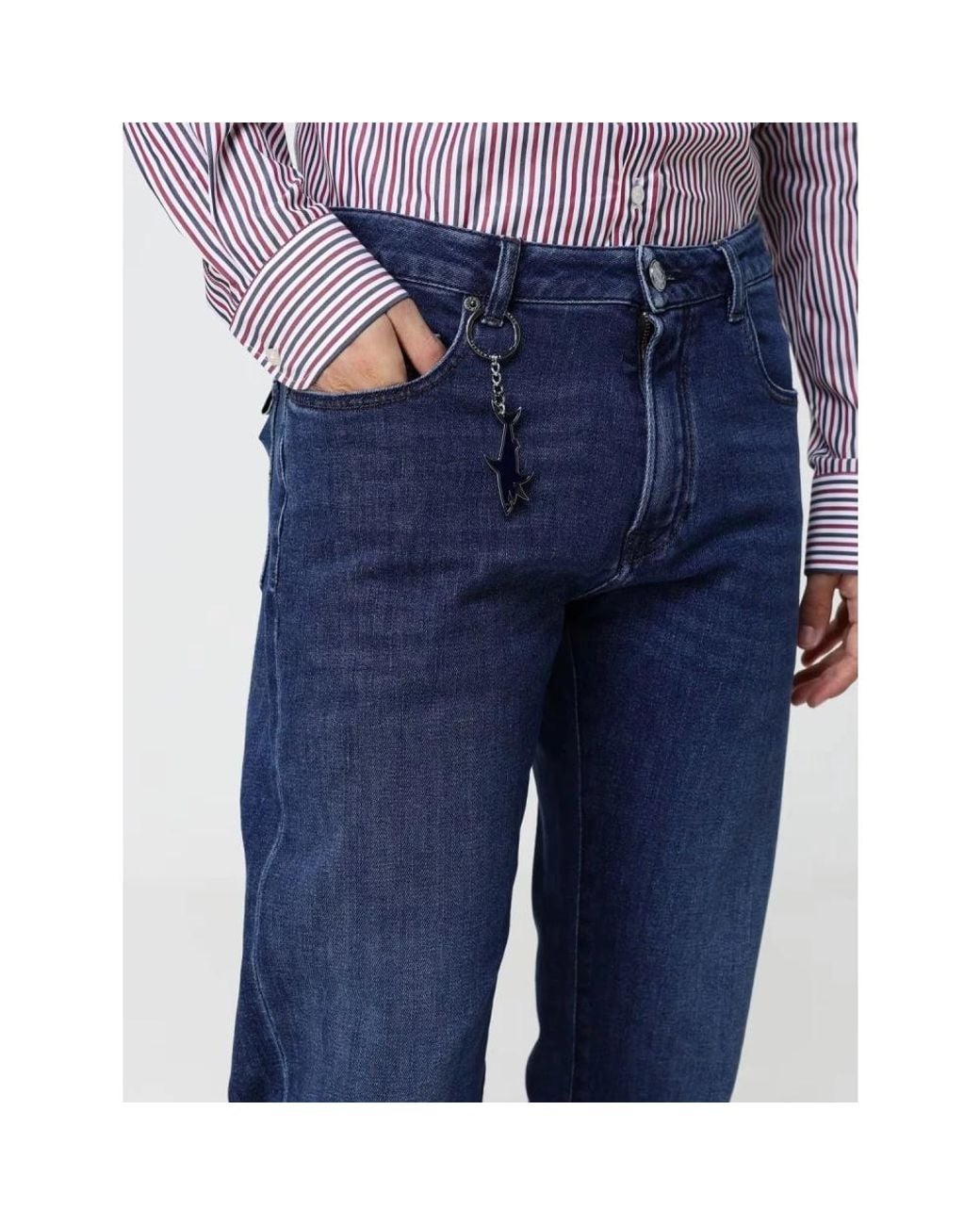 Paul & Shark Blue Straight Fit Jeans for men