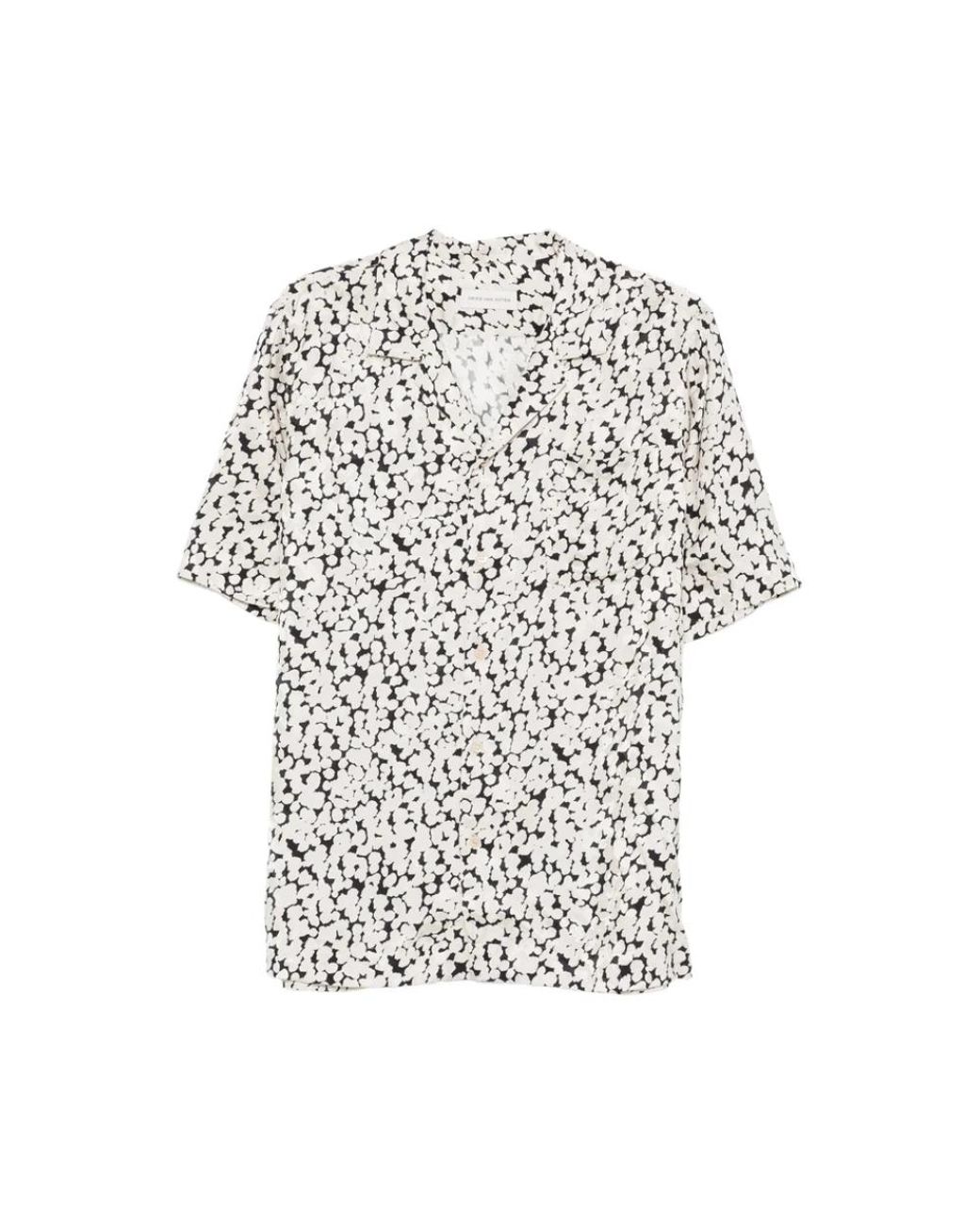 Dries Van Noten White Short Sleeve Shirts for men