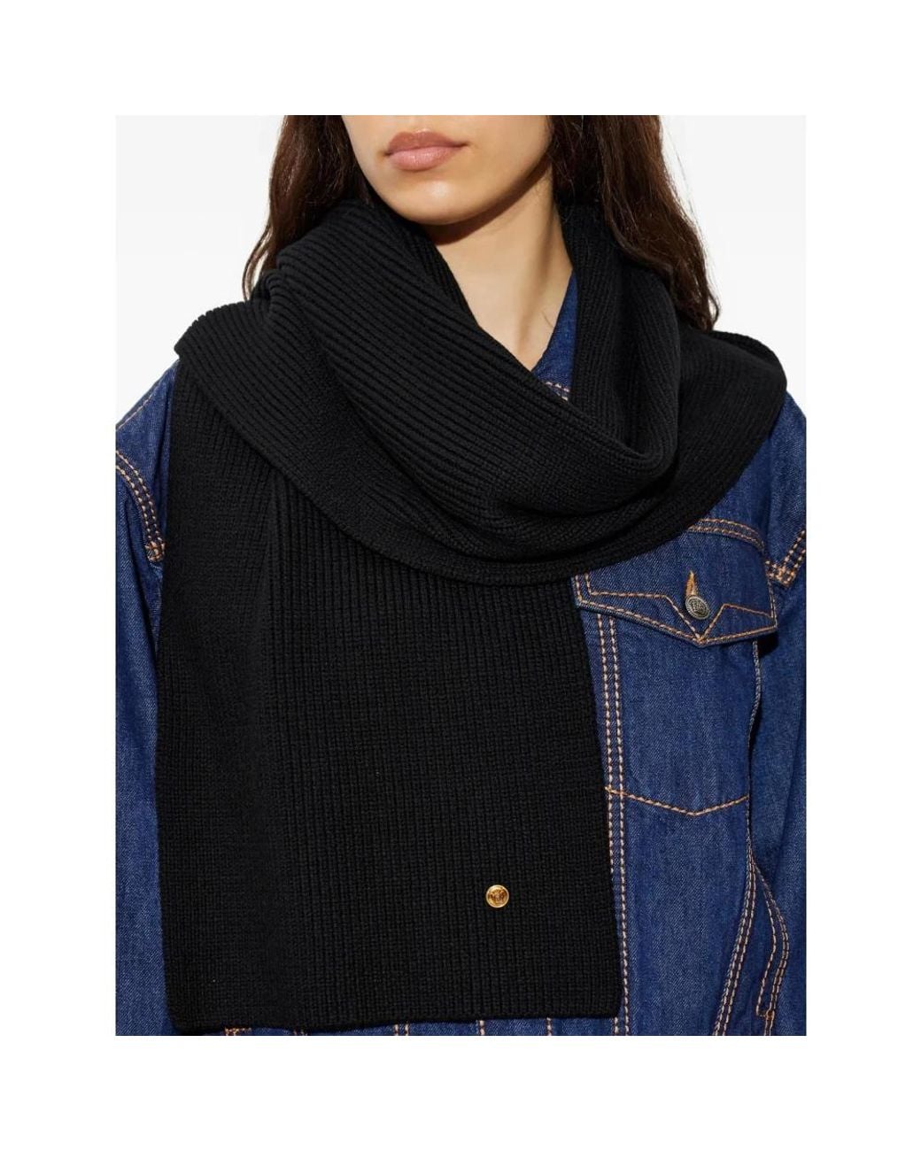 Winter Scarves Versace en coloris Black