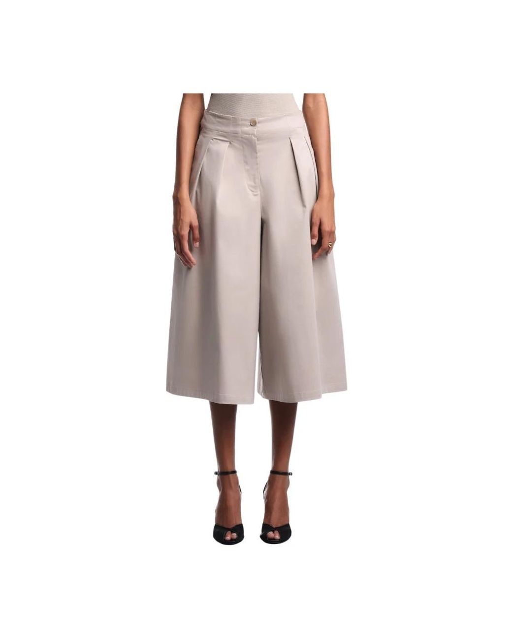 Emporio Armani Natural Wide Trousers