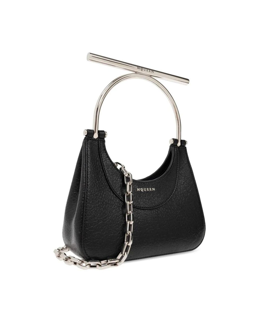 McQueen Black Handbags