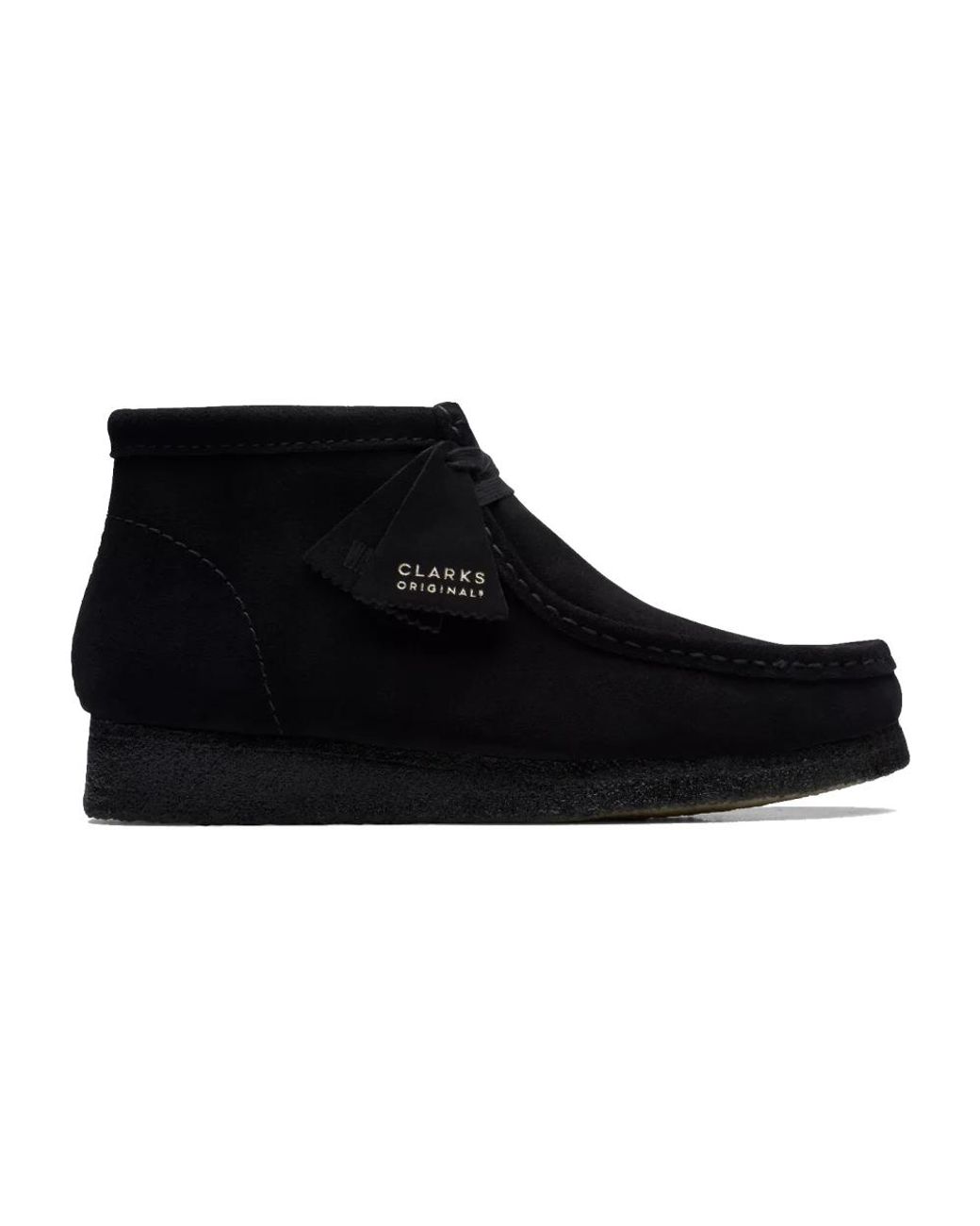 Clarks Wallabee Boot in het Black voor heren