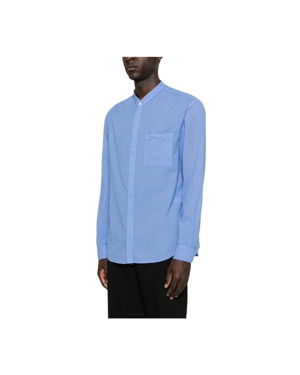 Emporio Armani Blue Casual Shirts for men