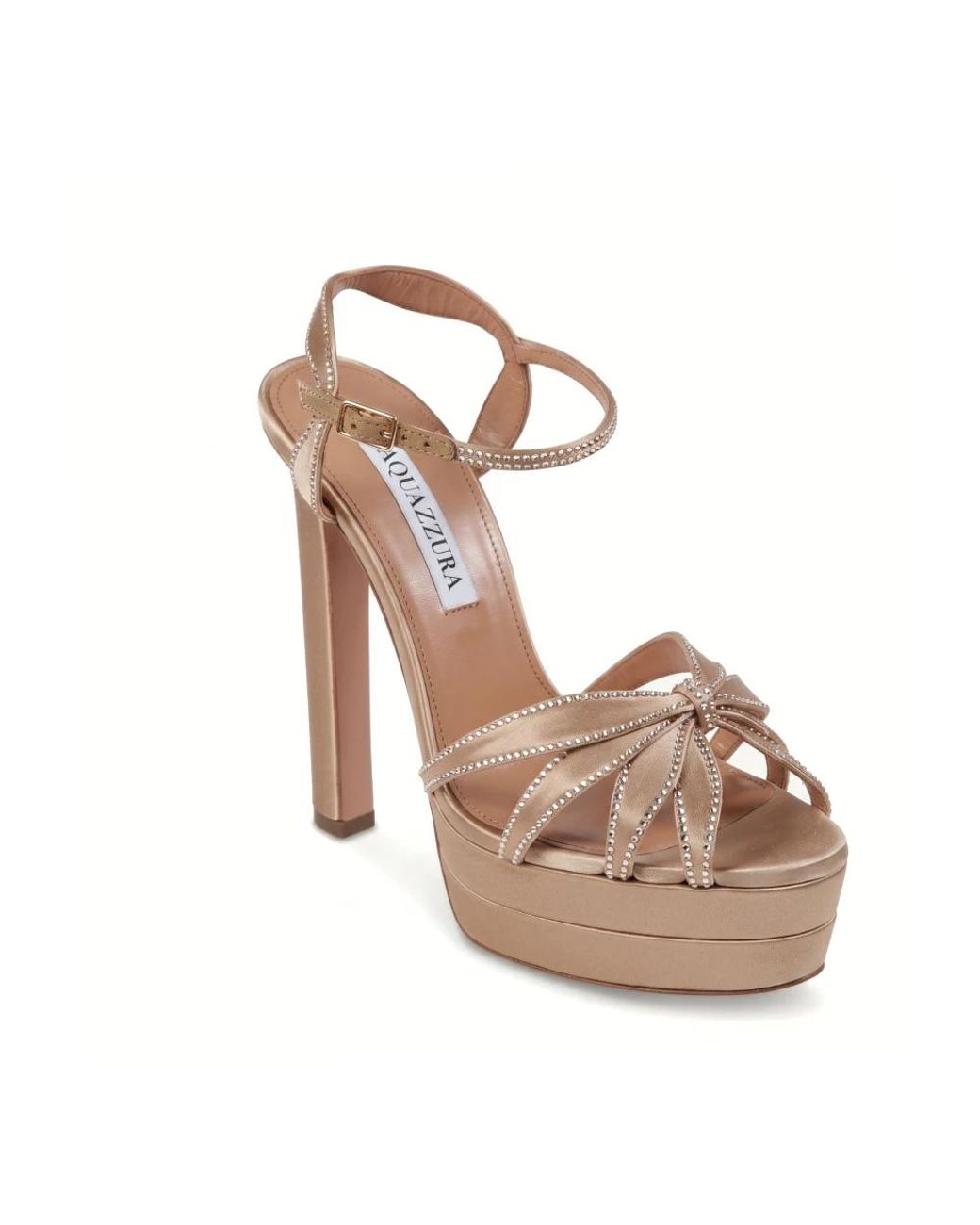 Aquazzura Metallic High Heel Sandals