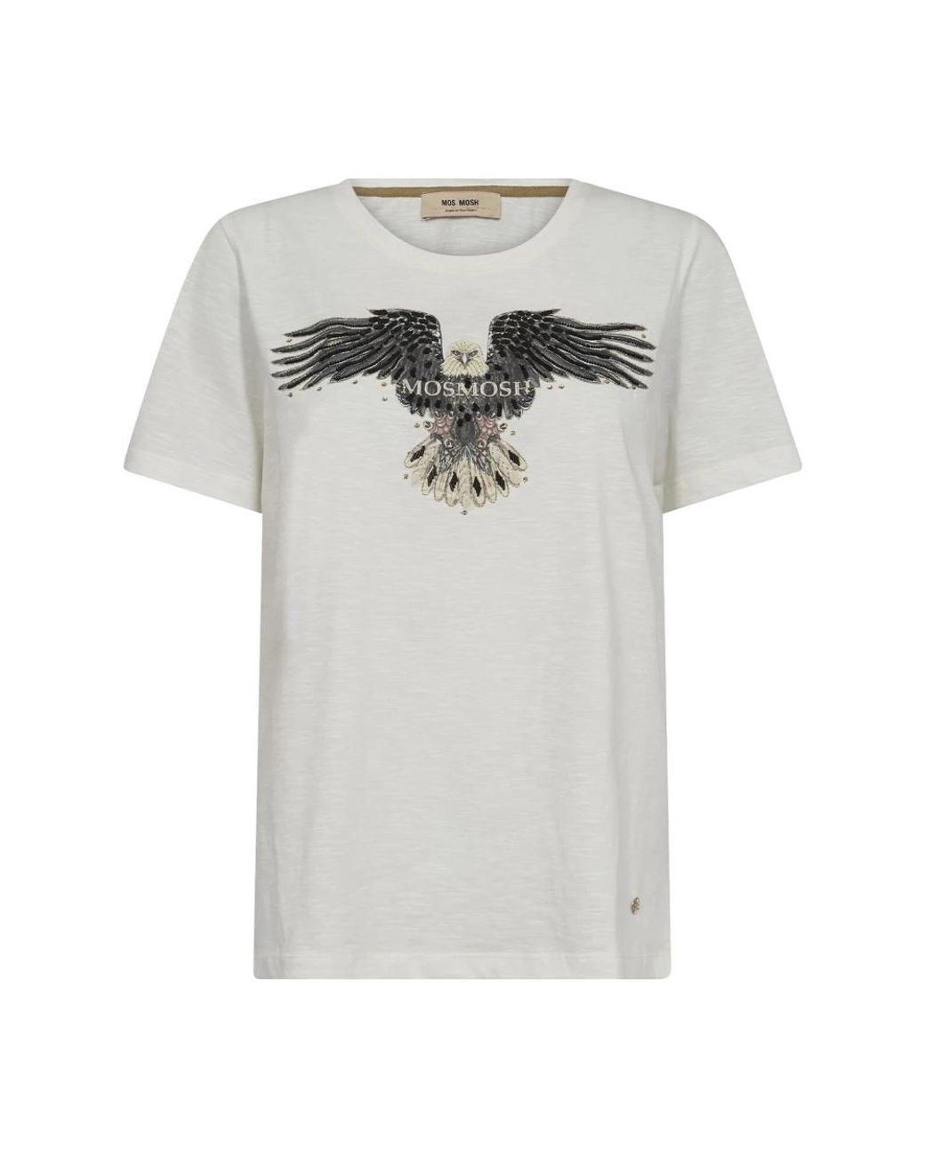 Mos Mosh Tops ,Katoen Deco Tee Top Met Versieringen in het Gray