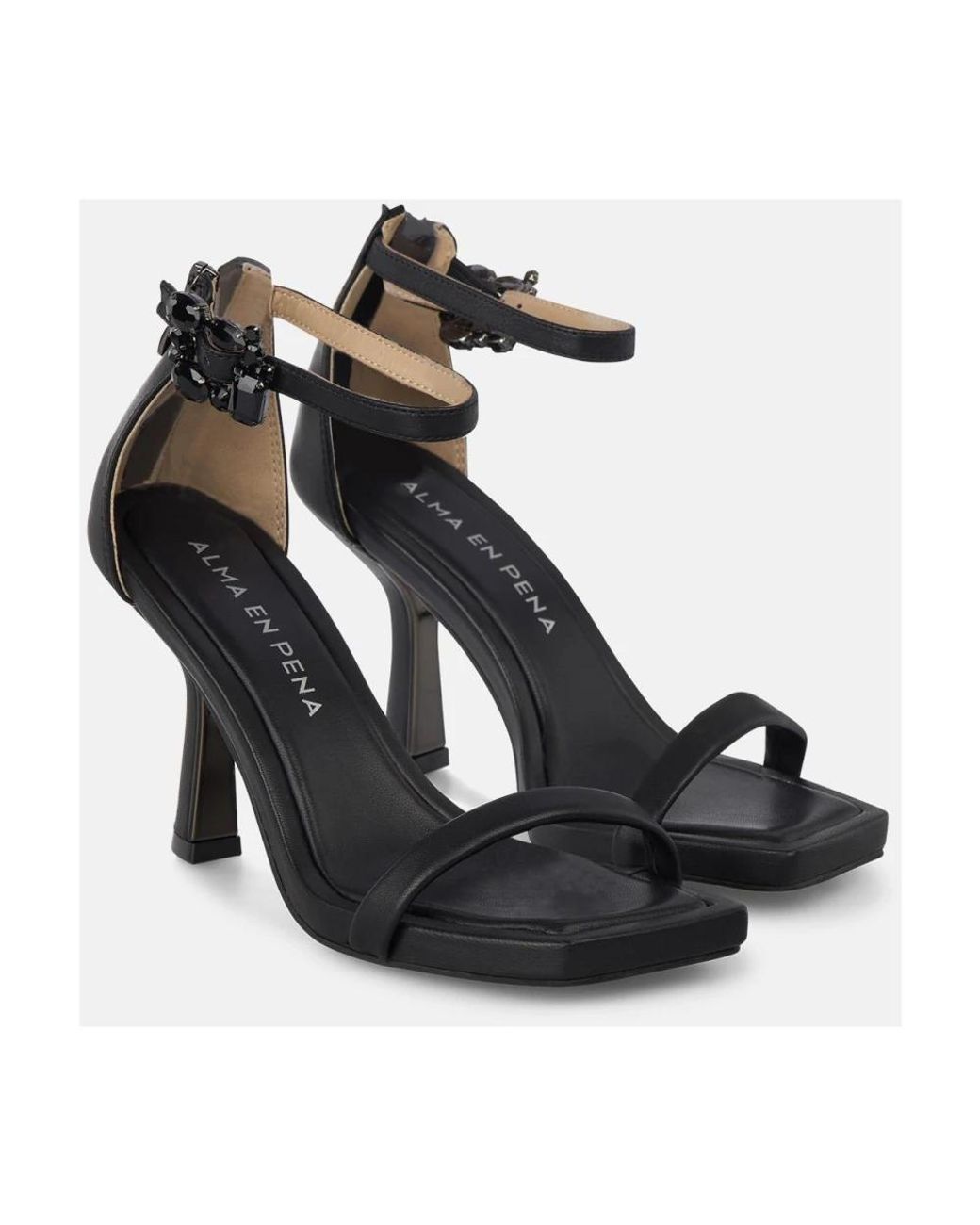 Alma En Pena. Black High Heel Sandals