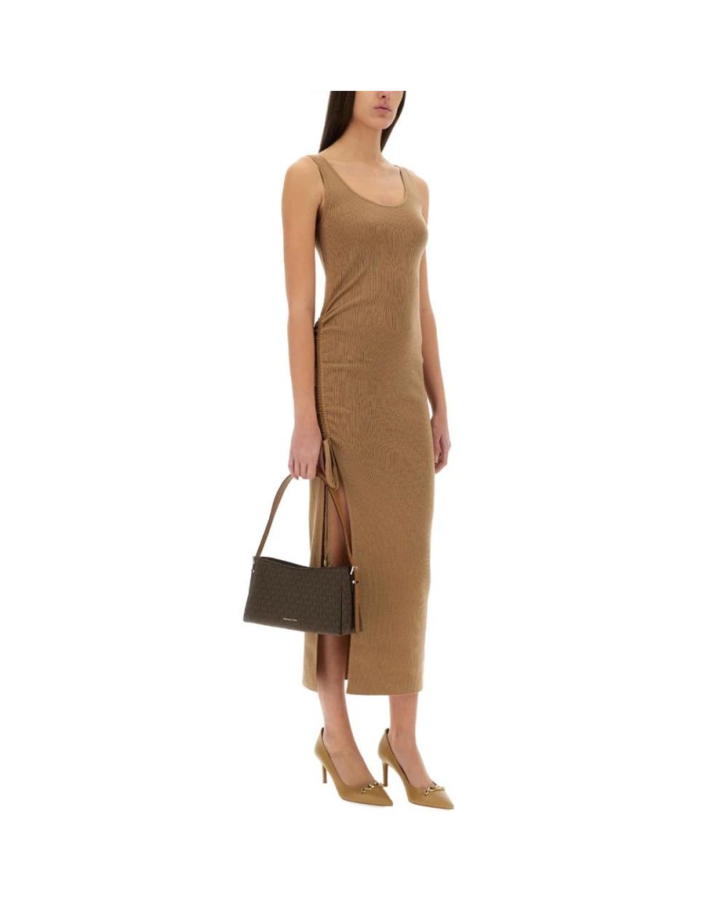 Michael Kors Brown Knitted Dresses