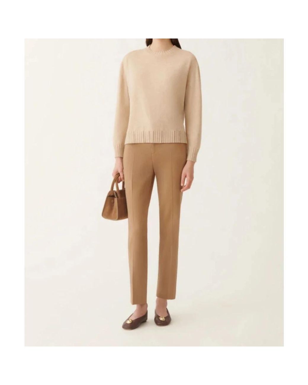 Fabiana Filippi Natural Round-Neck Knitwear