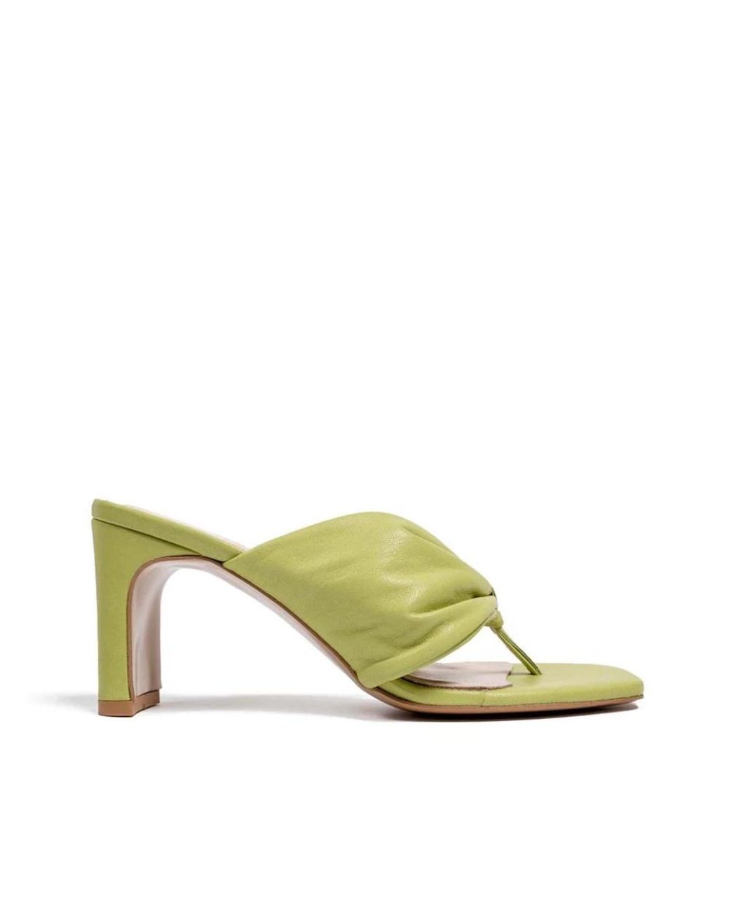 Heeled Mules L37 en coloris Yellow