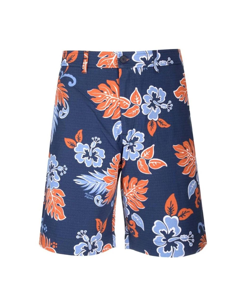 Maison Kitsuné Blue Casual Shorts for men