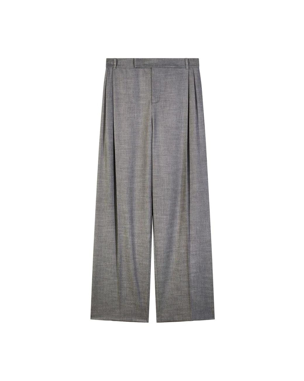 Patrizia Pepe Gray Wide Trousers