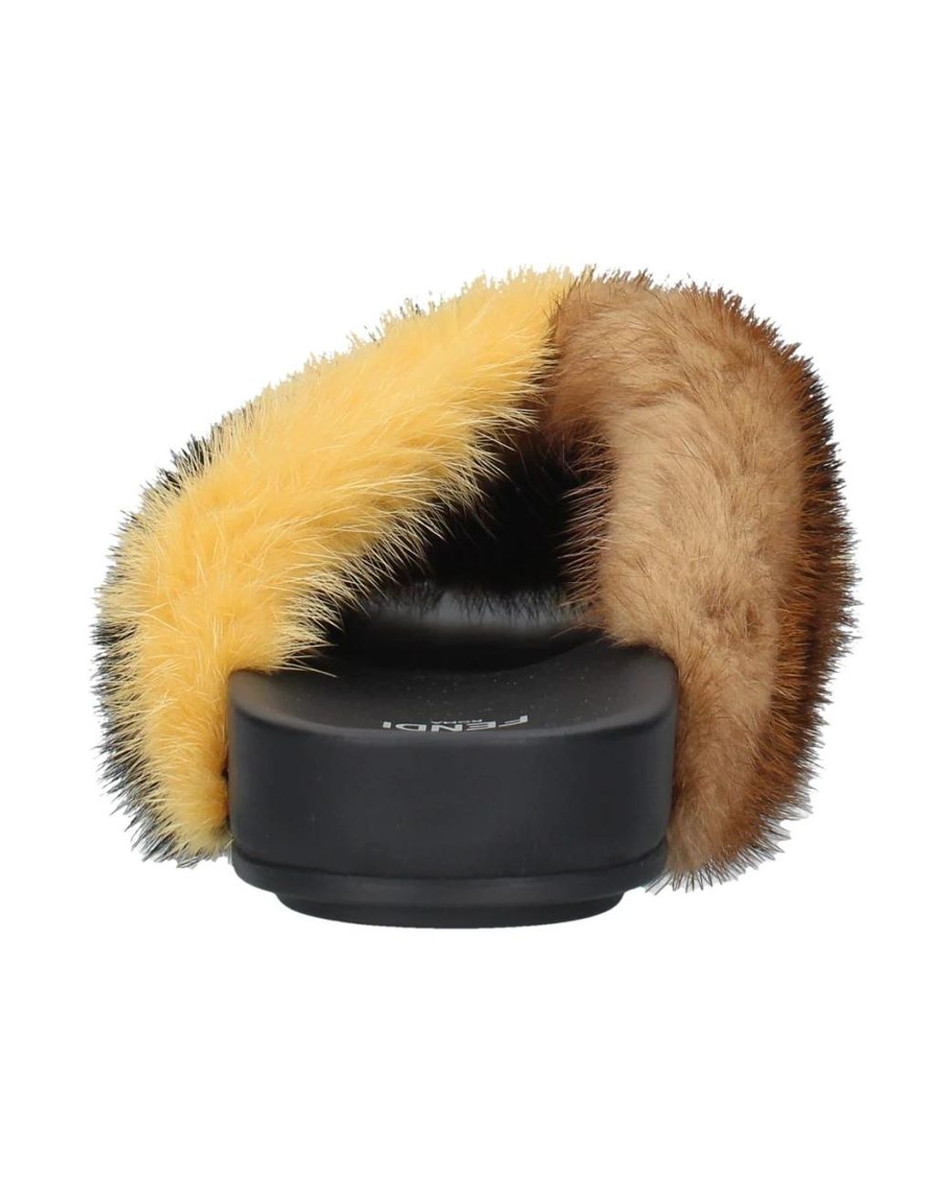 Fendi Brown Sliders