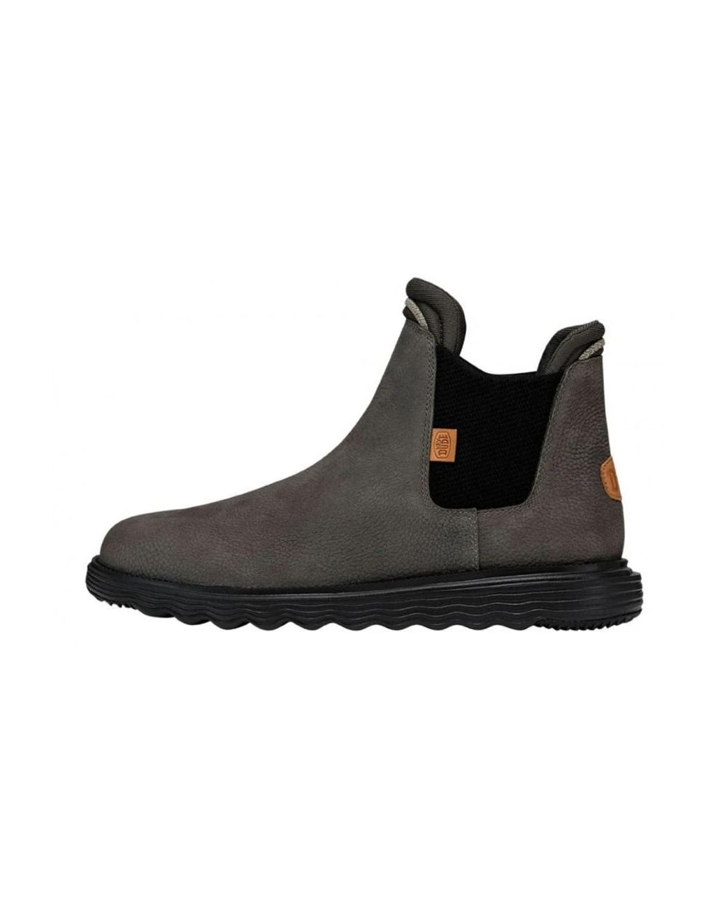HeyDude Black Chelsea Boots for men