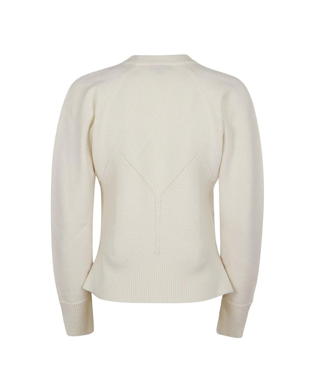 McQueen White Round-Neck Knitwear