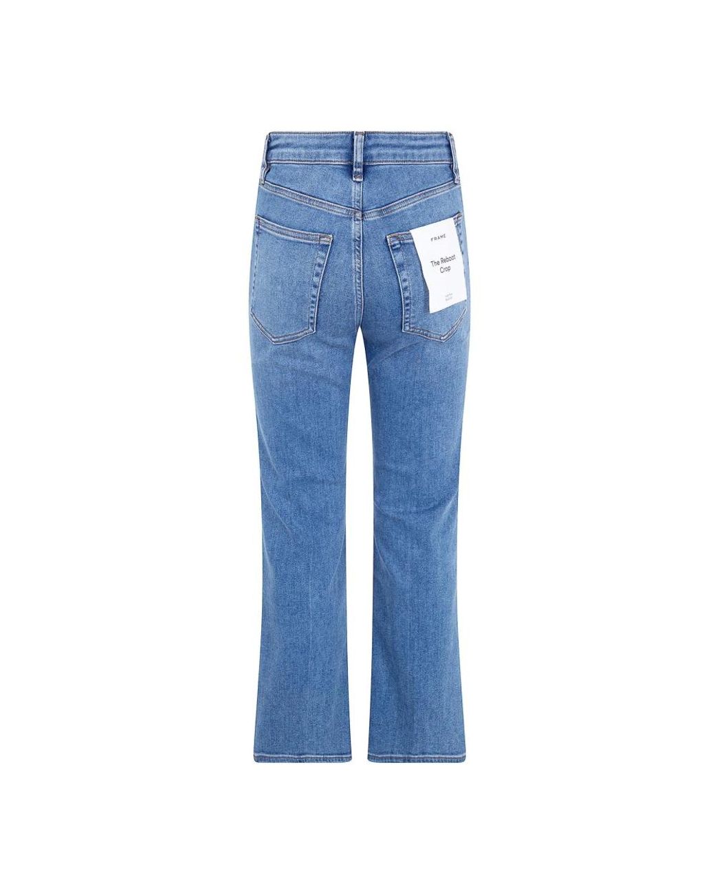 FRAME Blue Straight Fit Jeans