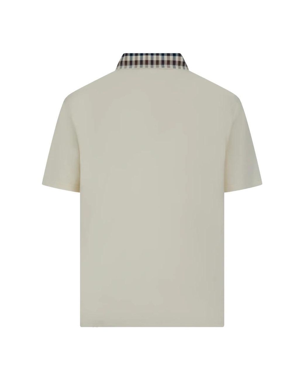 Aquascutum White Polo Shirts for men