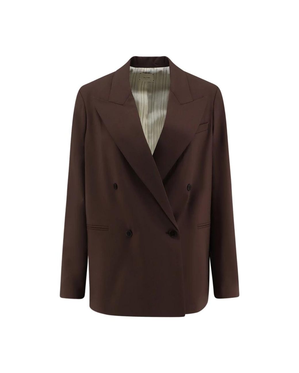 Alysi Dubbelrijige Blazer in het Brown