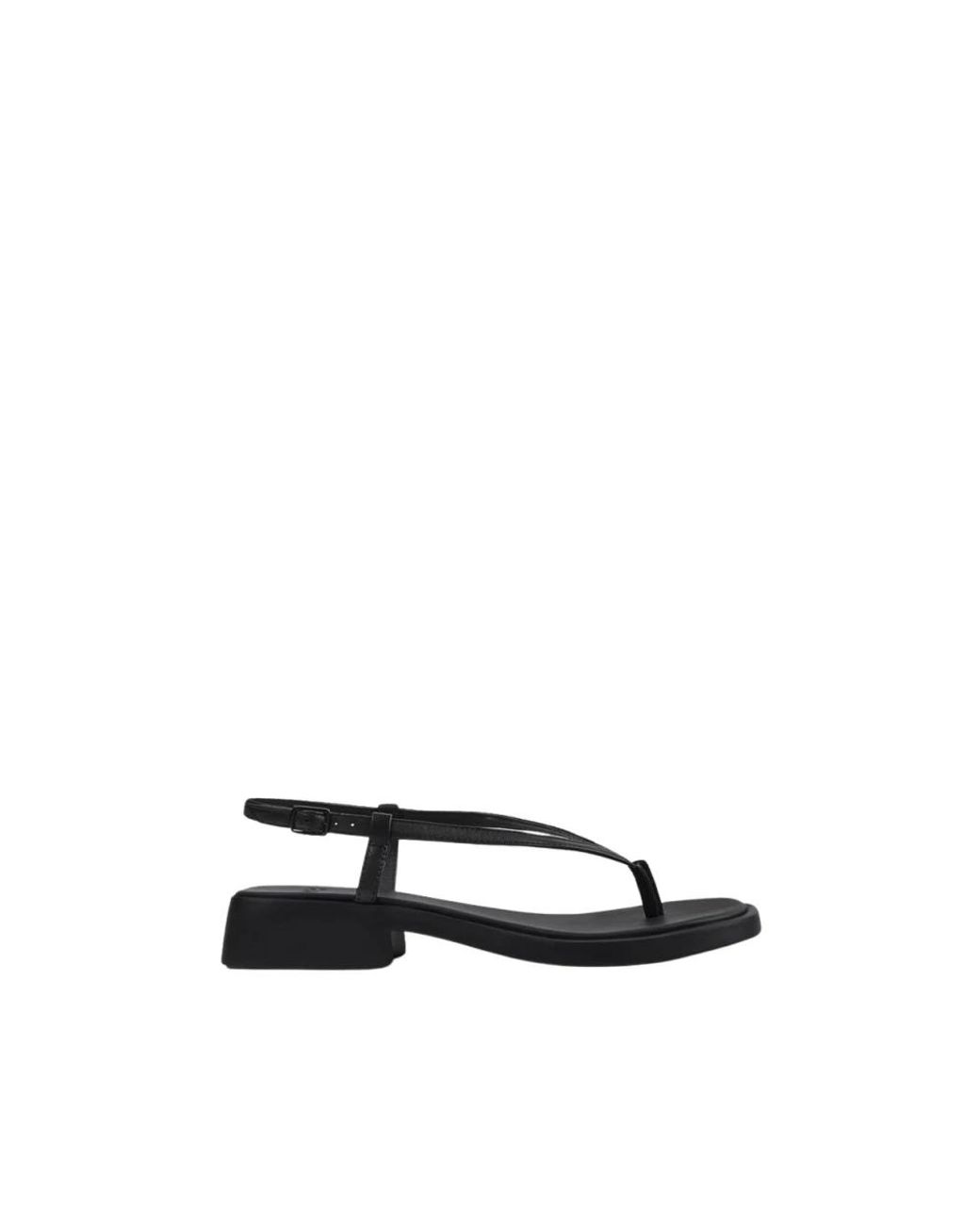 Camper Black Flat Sandals