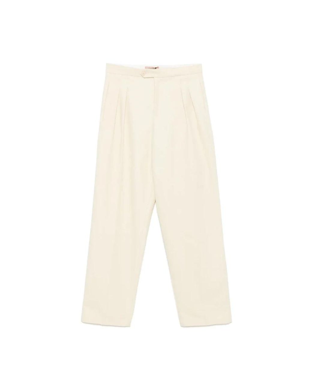 Twinset Natural Straight Trousers