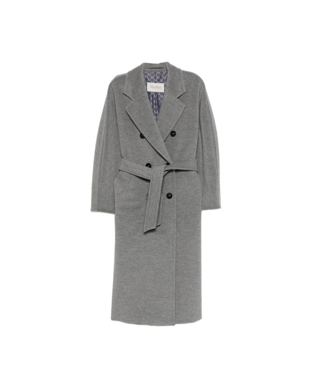 Max Mara Gray Double-Breasted Coats