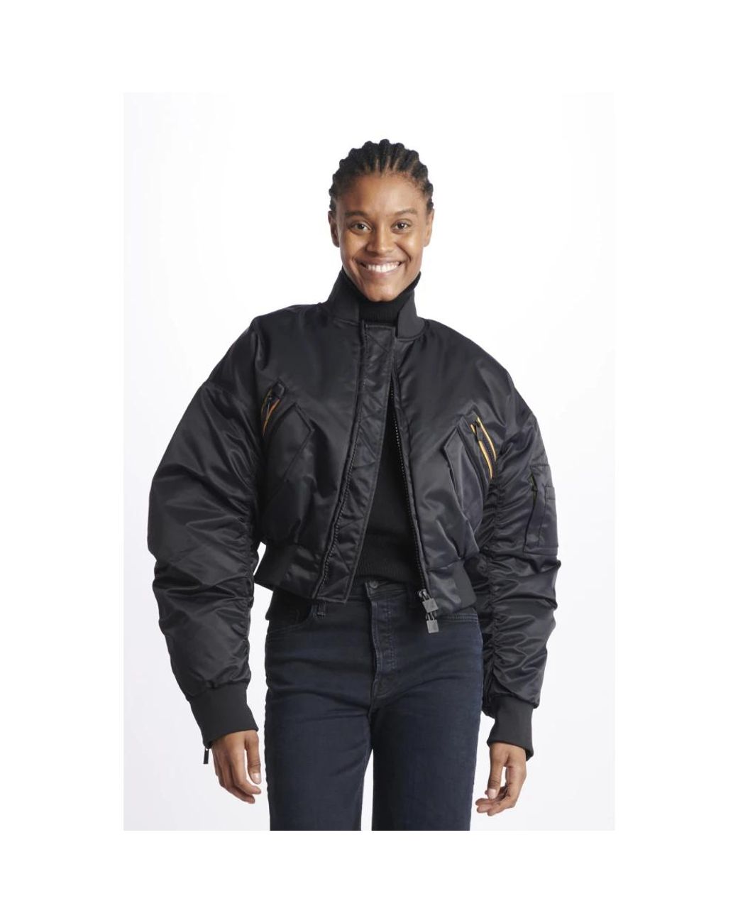 K-Way Black Bomber Jackets