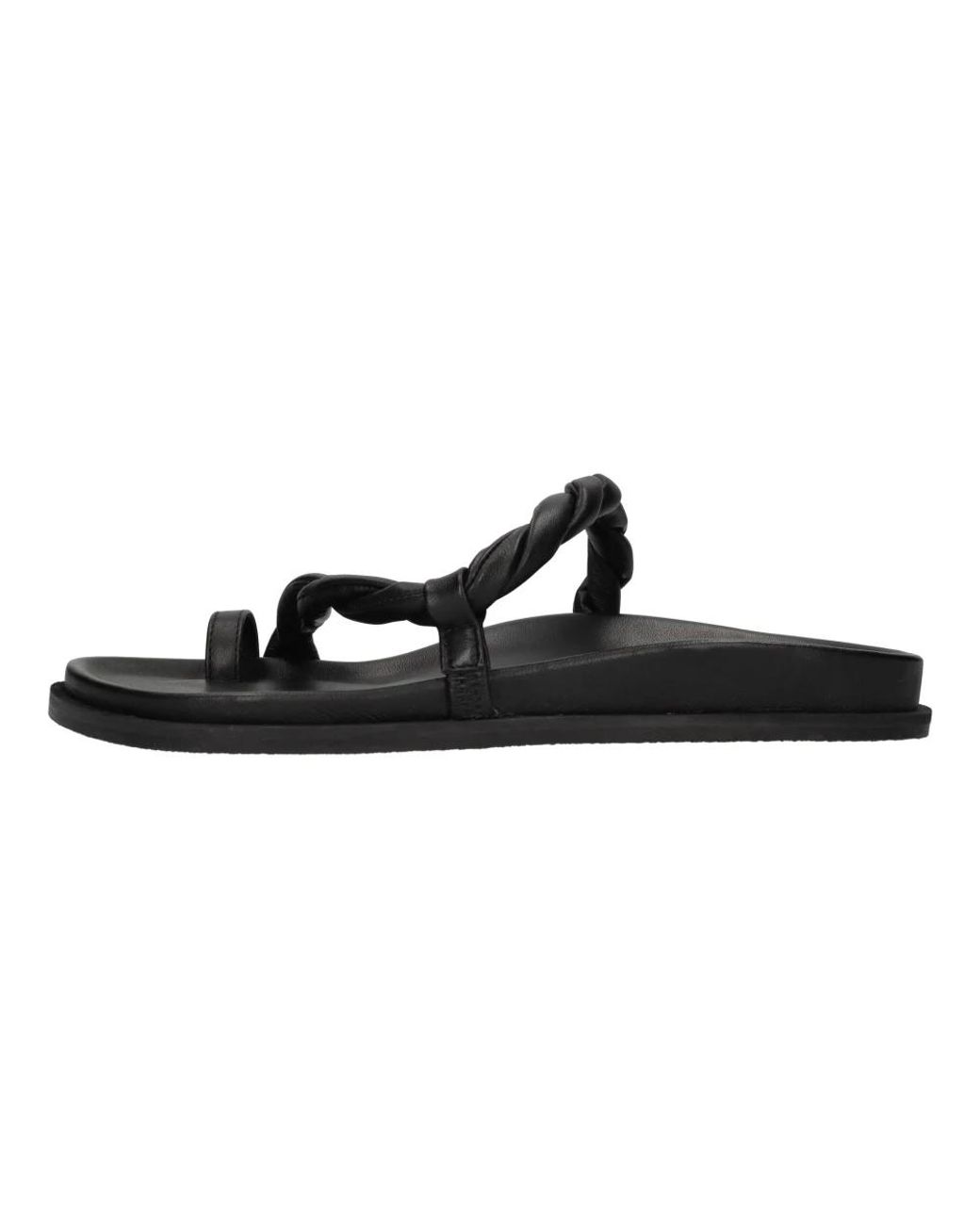 Elena Iachi Black Flip Flops