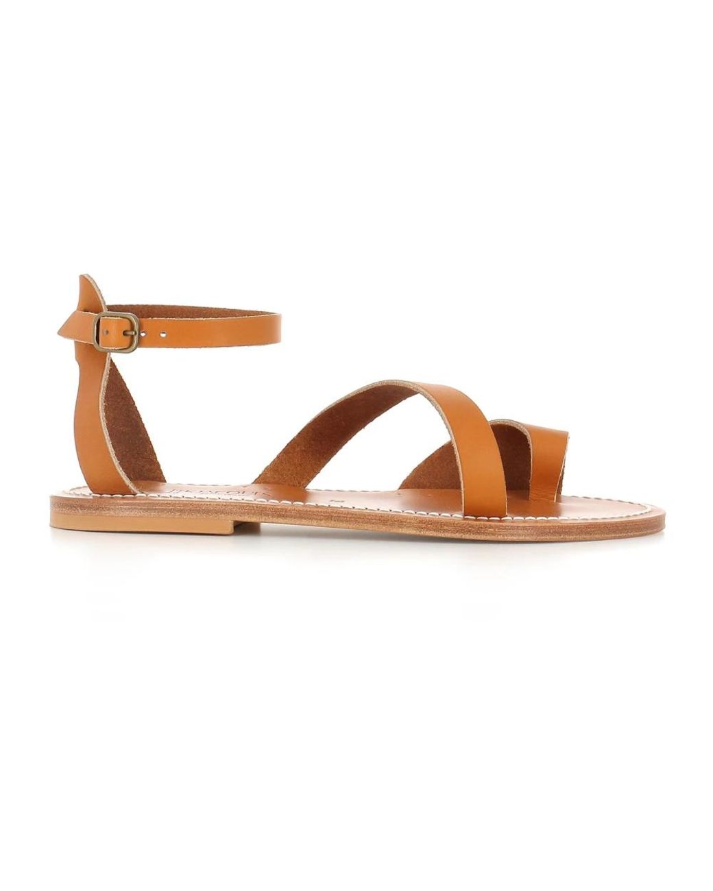 K. Jacques Flat Sandals in het Brown