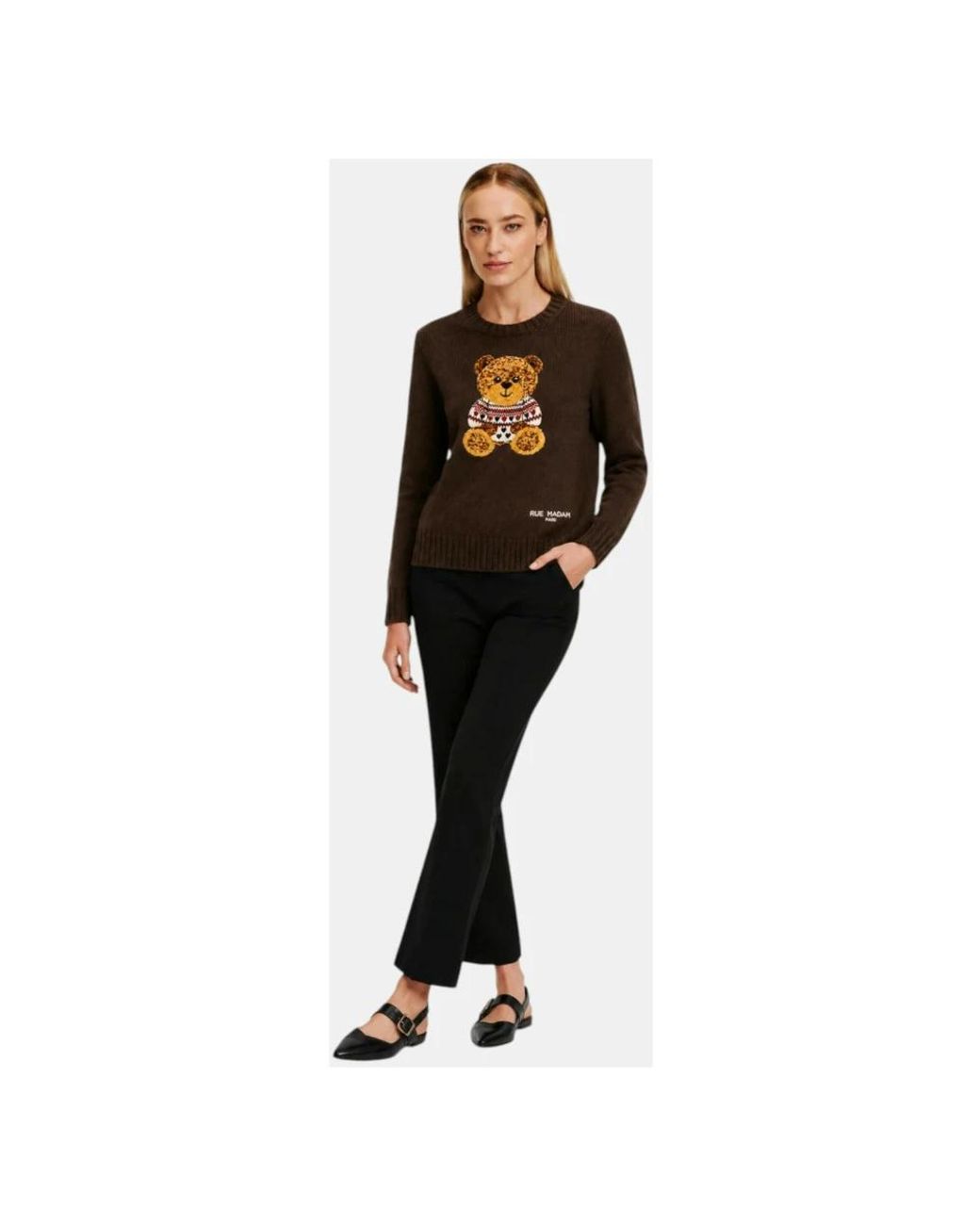 Rue Madam Black Strickpullover