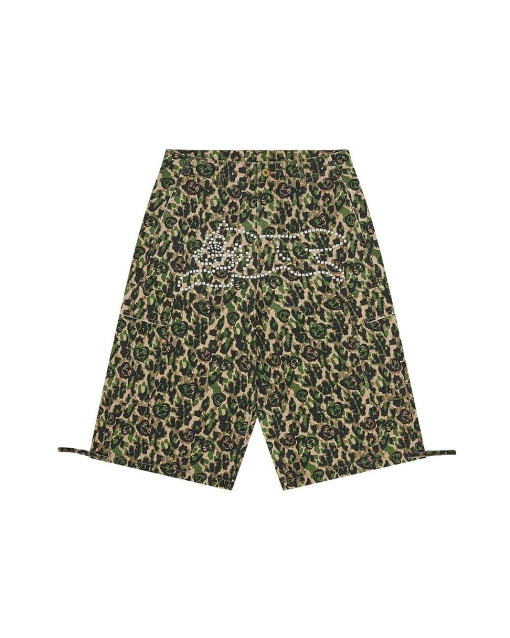 ICECREAM Green Casual Shorts for men