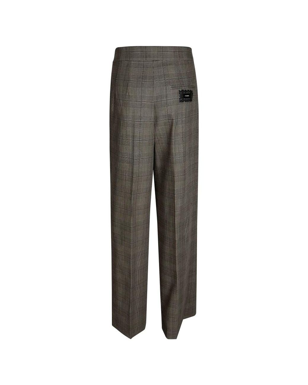 Pinko Gray Wide Trousers