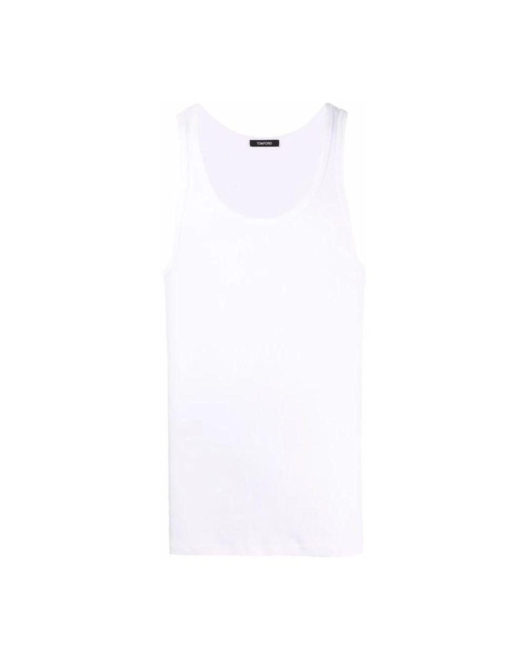 Tom Ford White Sleeveless Tops for men