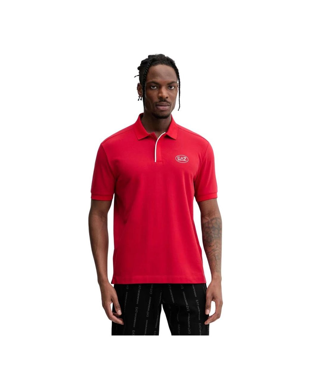EA7 Tennis Club Polo in het Red voor heren
