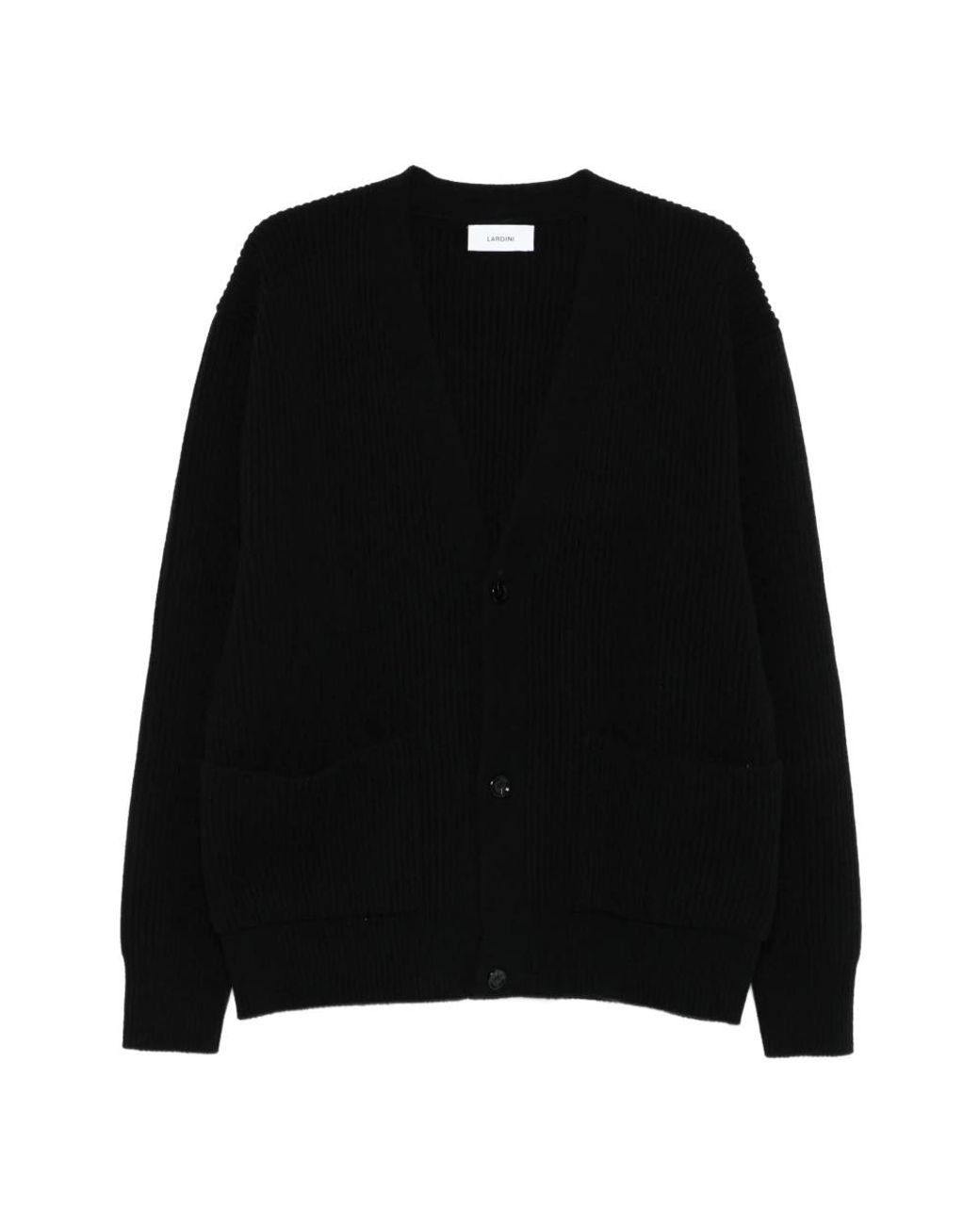 Lardini Black Round-Neck Knitwear for men