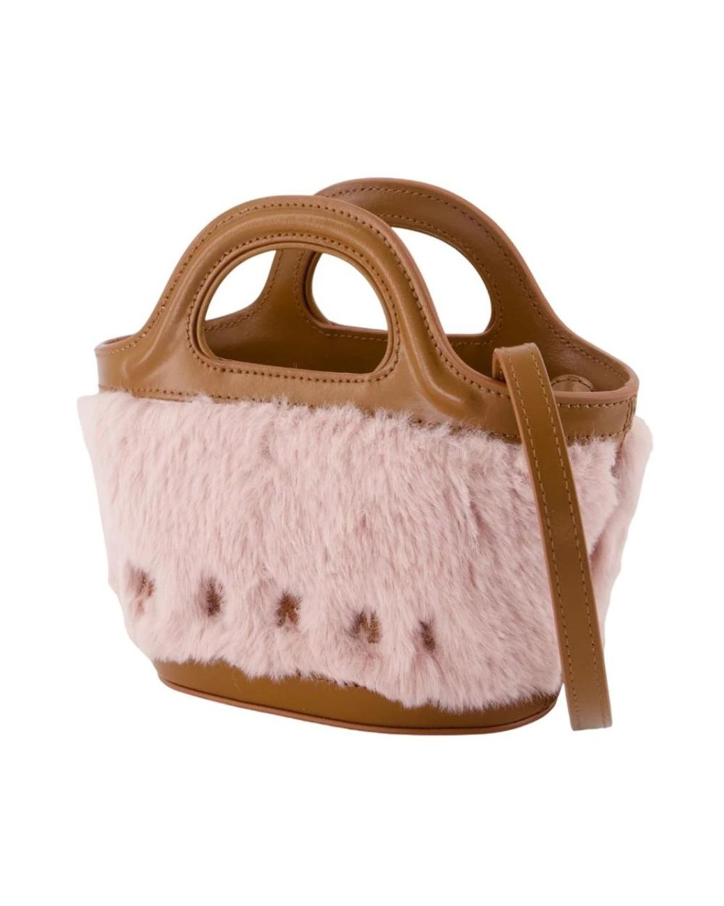 Handbags Marni de color Pink