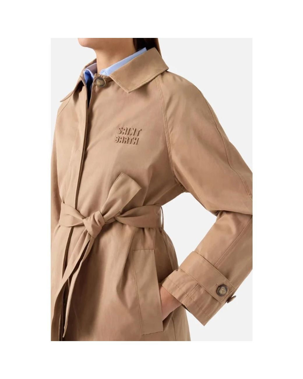 Mc2 Saint Barth Brown Trench Coats