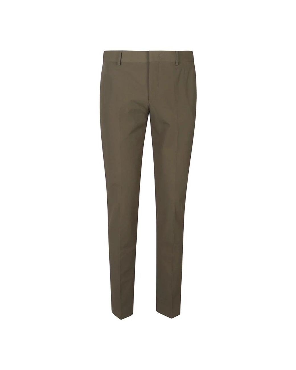 PT Torino Gray Slim-Fit Trousers for men