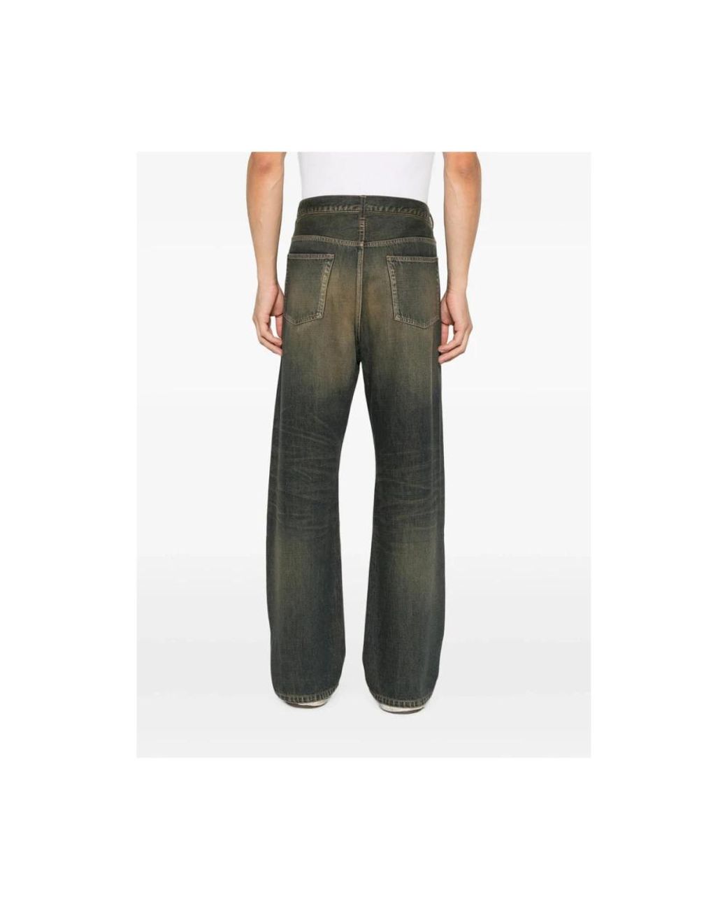 Maison Mihara Yasuhiro Green Straight Fit Jeans for men