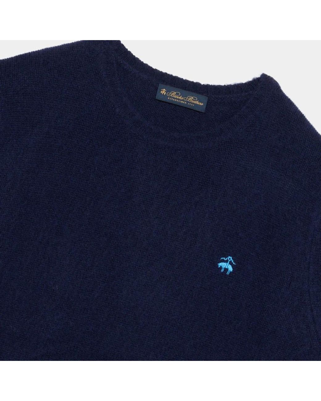 Brooks Brothers Blue Round-Neck Knitwear for men