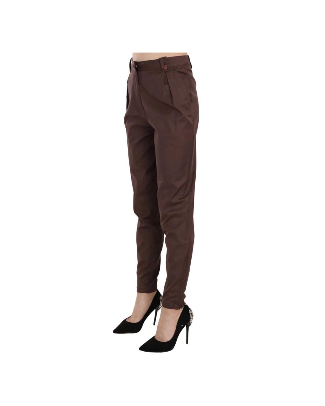 Just Cavalli Brown Tapered Trousers