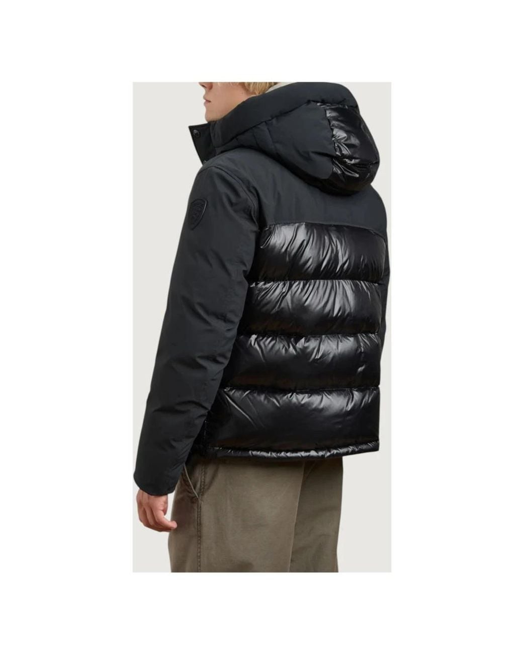 Winter Jackets Blauer de hombre de color Black