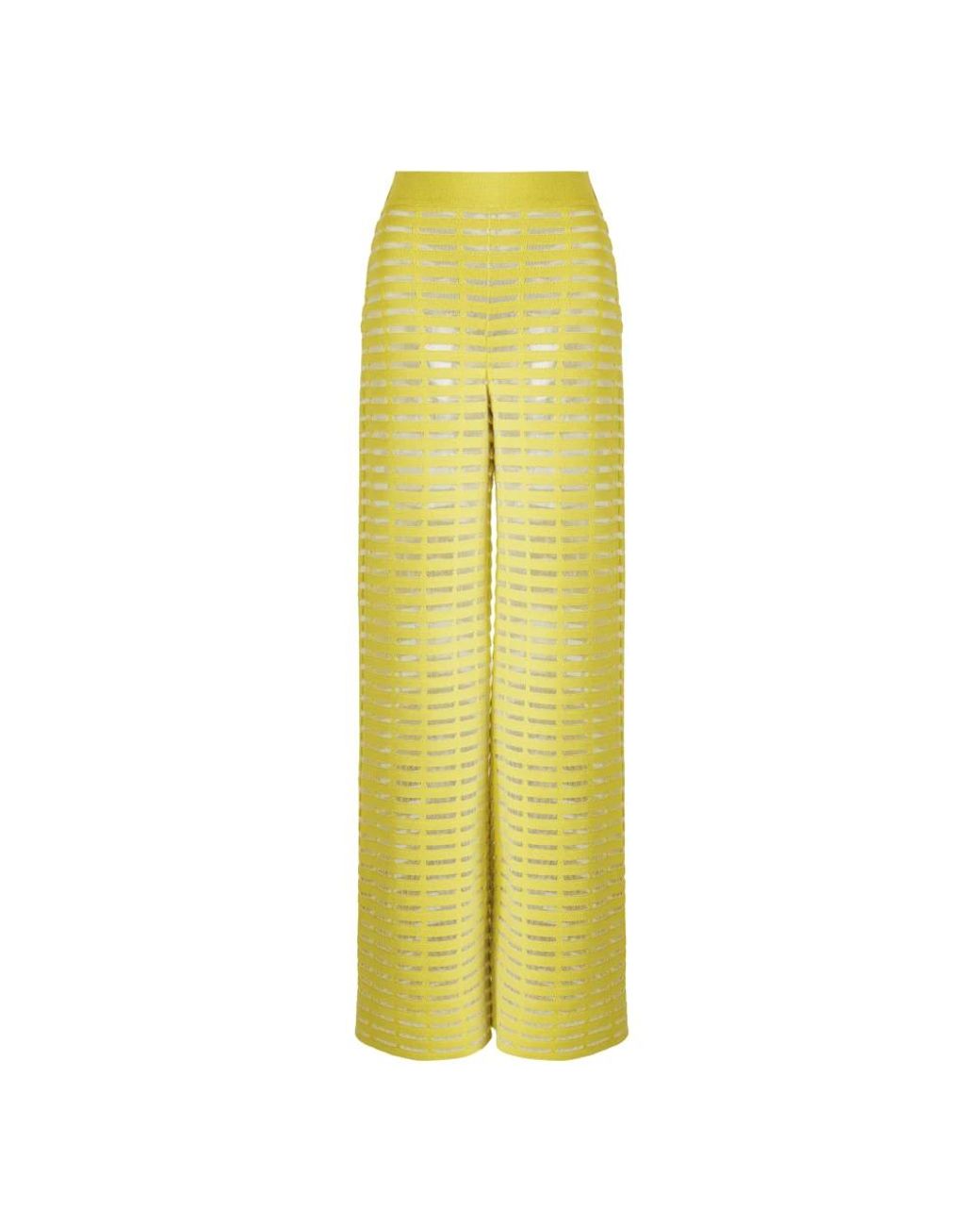 Genny Trousers > Wide Trousers in het Yellow