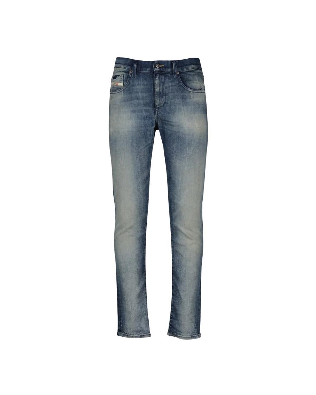 DIESEL Blue Straight Fit Jeans for men